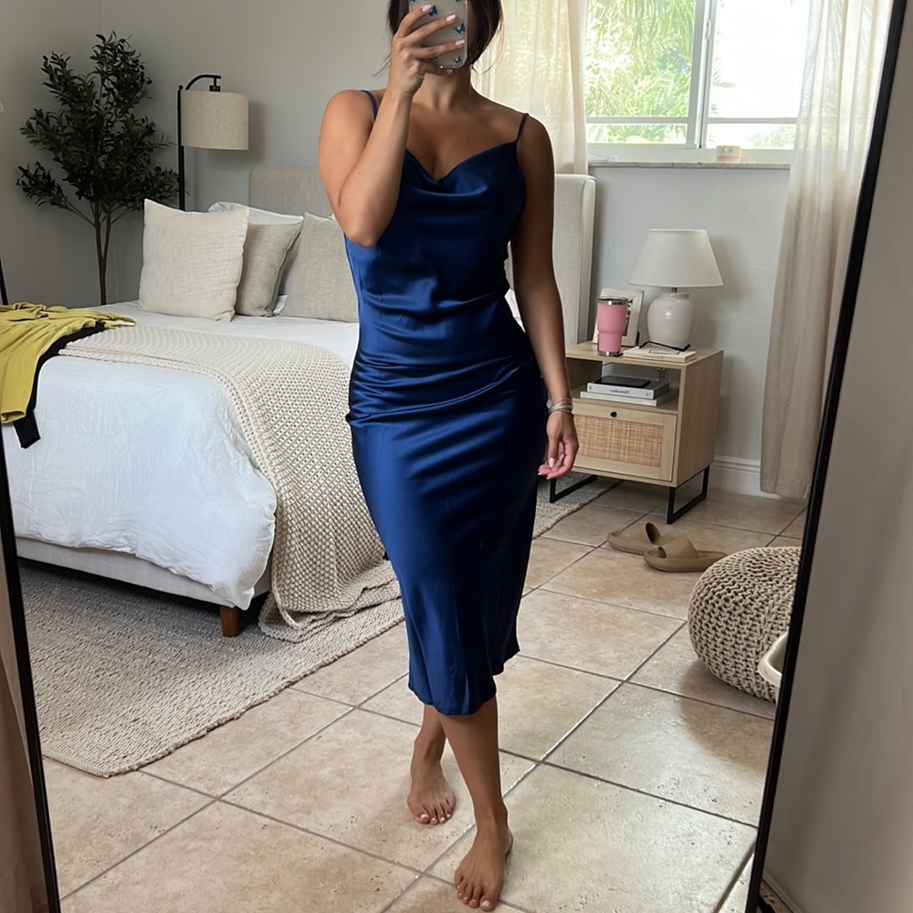 Petal & Pup blue midi dress
